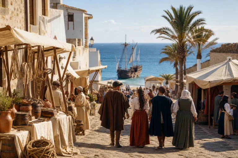 Recriacao historica do Festival Colombo em Porto Santo